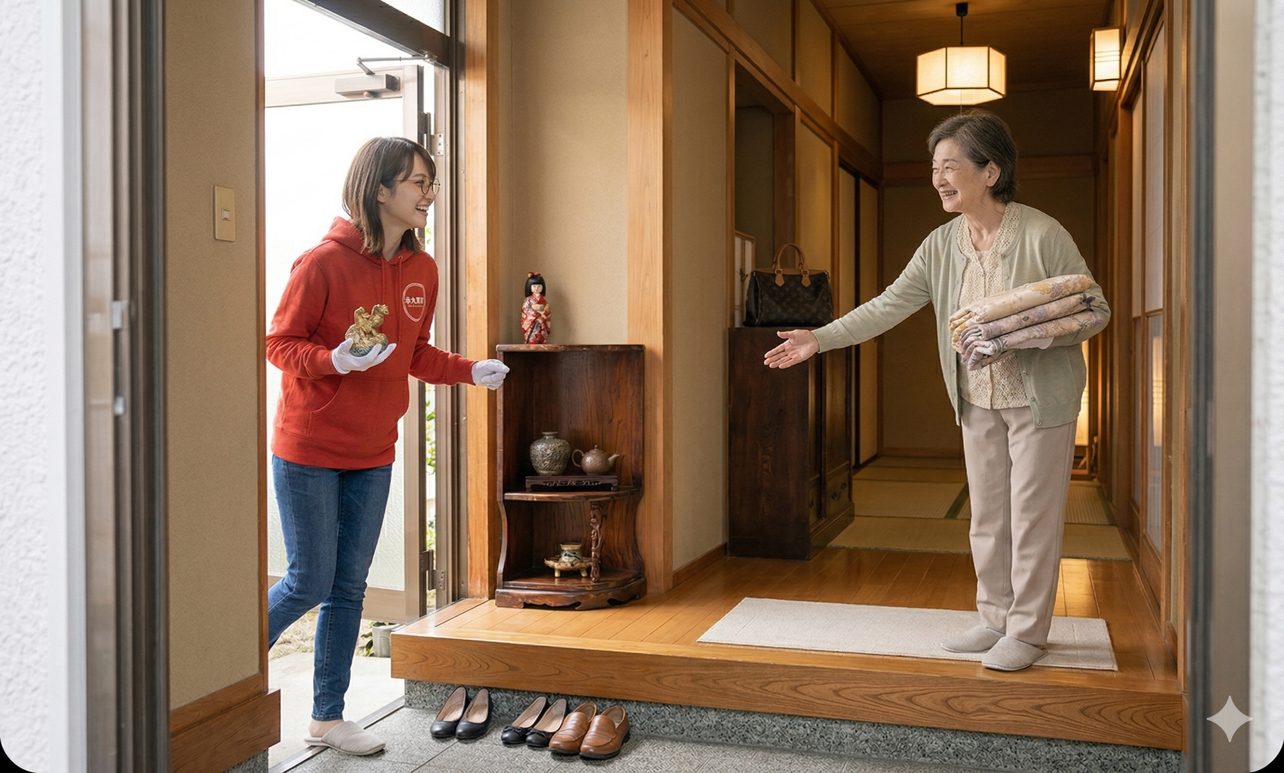 知らない人を家に入れて大丈夫か