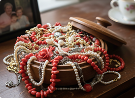 珊瑚のアクセサリー