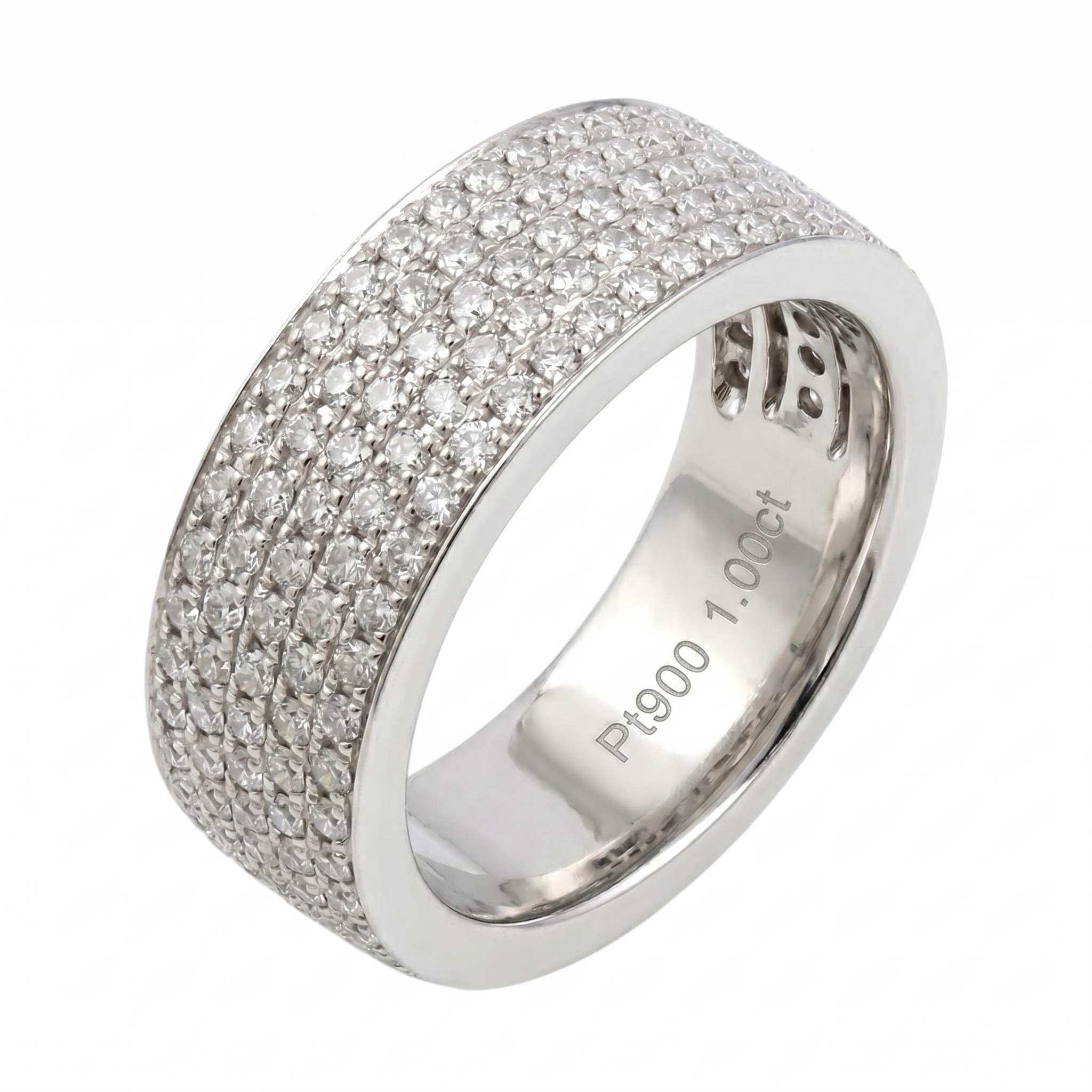 ジュエリー pt900 1.00ct メレダイヤリングの買取実績