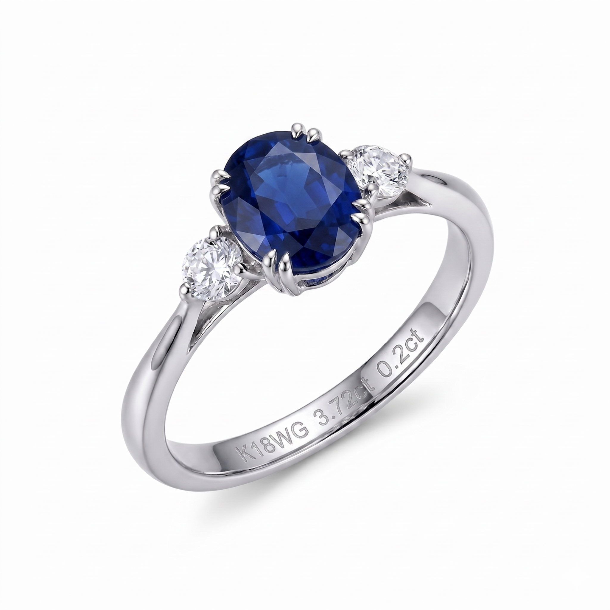 ジュエリー サファイア 3.72ct リング K18WGの買取実績