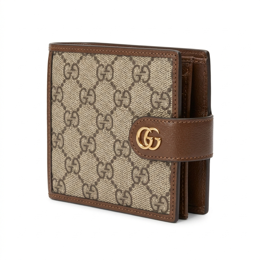 Gucci グッチ 二つ折り財布 GGキャンバスの買取実績