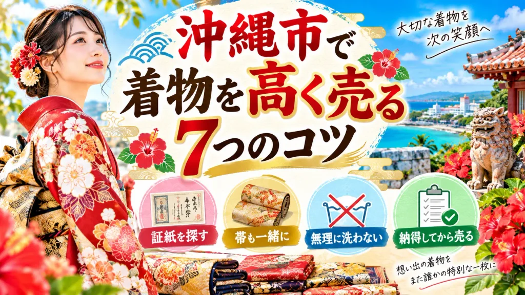 沖縄市で着物や帯を少しでも高く売る7つのポイント