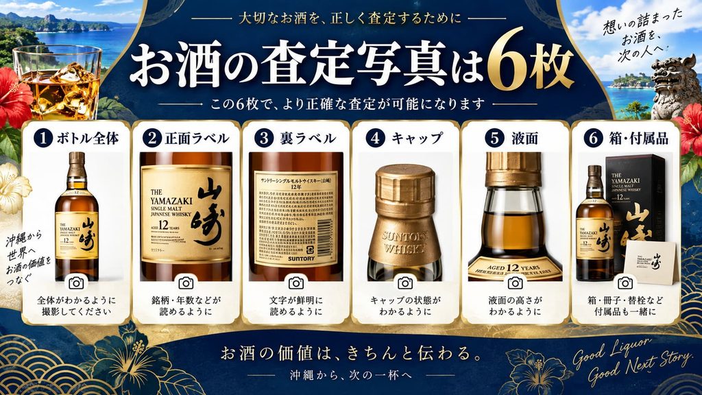 お酒のLINE査定で撮るべき写真6枚